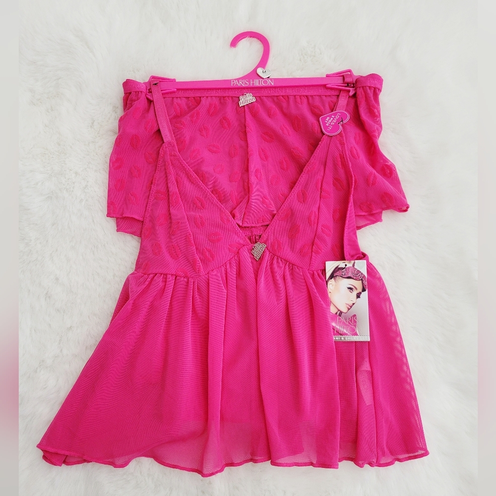 💞PARIS HILTON CAMI & SHORT SET SIZE M